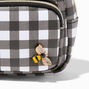 Bumblebee Black Gingham Mini Backpack Keychain,