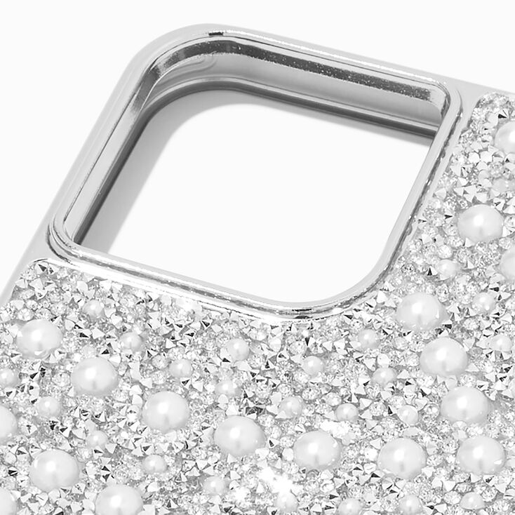Pearl &amp; Crystal Phone Case With Strap - Fits iPhone&reg; 13 Pro,