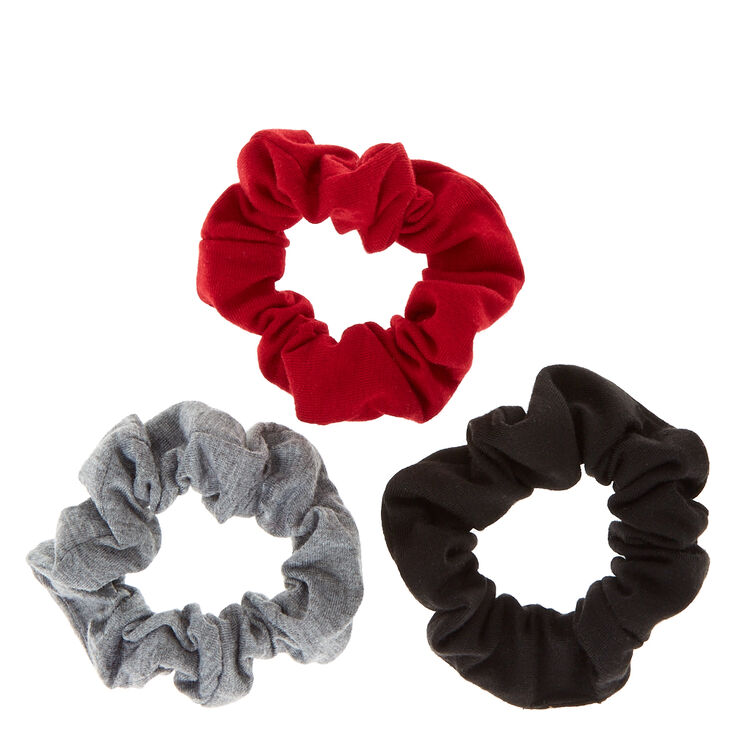 Dark Hair Scrunchies - 3 Pack,