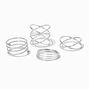 Silver Spiral Rings - 4 Pack,