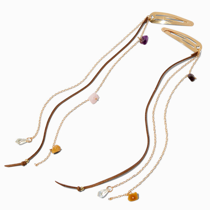 Rose Gold 2" Glitter Drop Earrings,