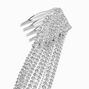Silver Crystal Chain Hair Comb,