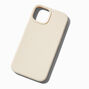 Solid Ivory Silicone Phone Case - Fits iPhone&reg; 13/14/15 Pro,