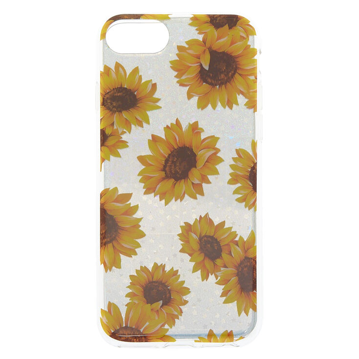 Silver Holographic Sunflower Phone Case - Fits iPhone 6/7/8,