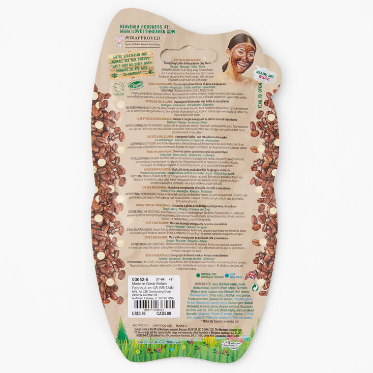 7th Heaven Coffee And Macadamia Clay Mask,