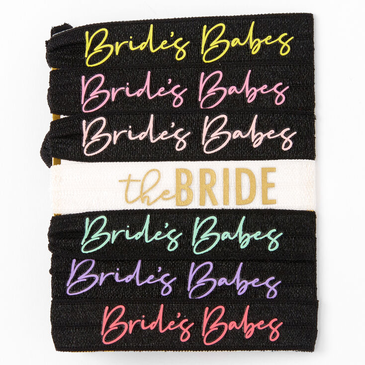 The Bride &amp; Bride&#39;s Babes Hair Tie Bracelets -  7 Pack,