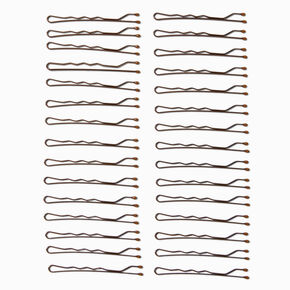 Basic Bobby Pins - Brown, 30 Pack,