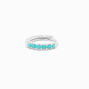 Sterling Silver 20G Cartilage Turquoise Clicker Hoop Earring,