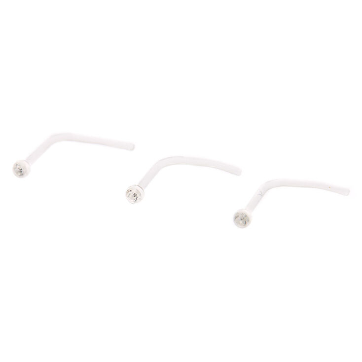 BioFlex® Silver 20G Round Nose Studs - 3 Pack,