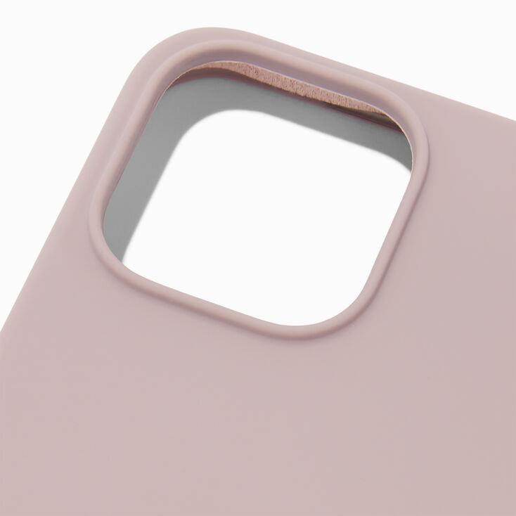 Solid Mauve Silicone Phone Case - Fits iPhone&reg; 13 Pro,