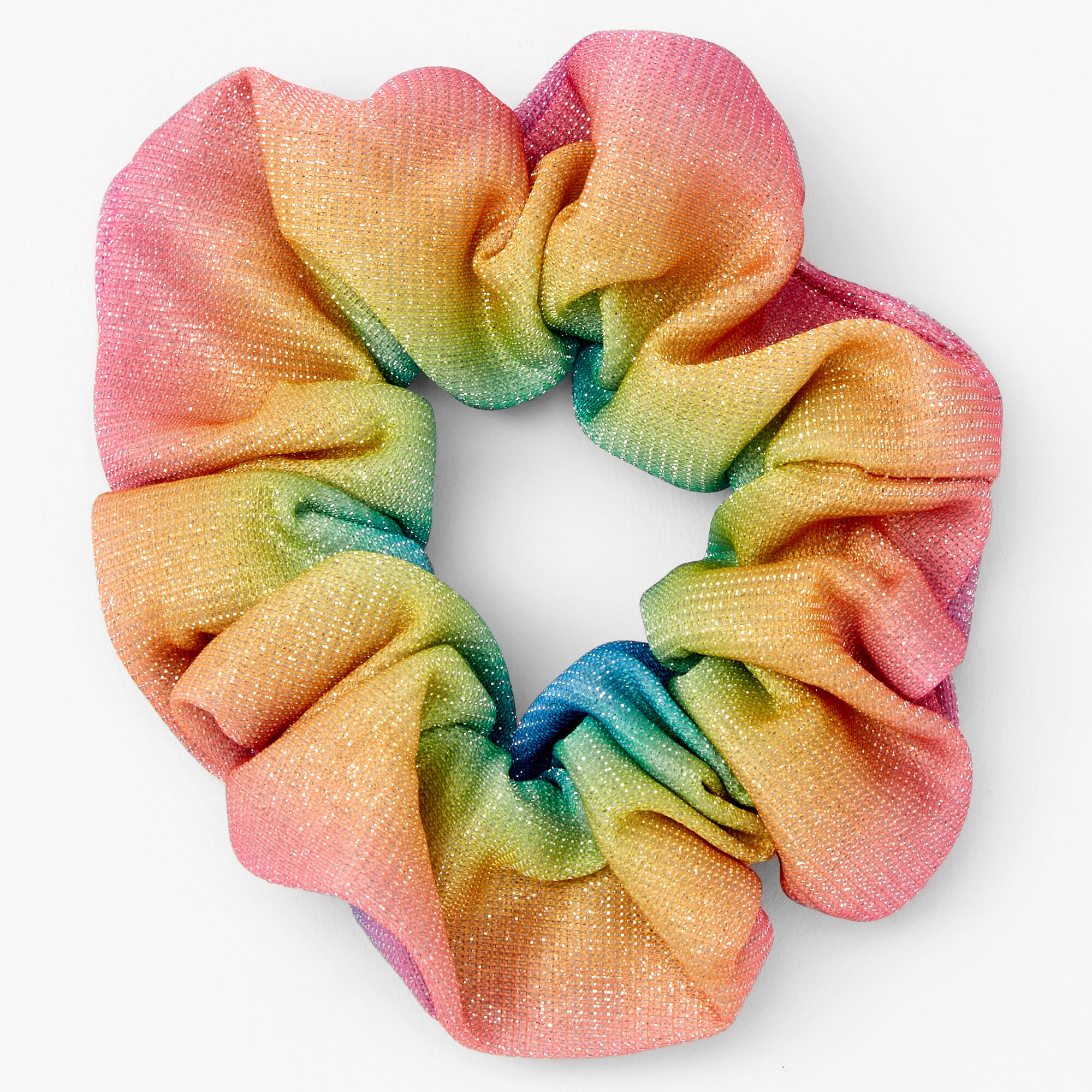 Medium Lurex Rainbow Hair Scrunchie Icing US