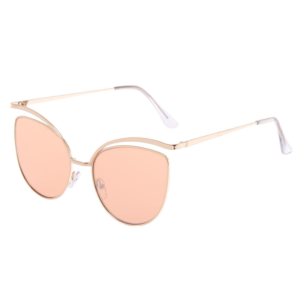 Rose gold cat eye sunglasses discount