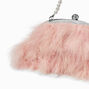 Blush Pink Feathery Shoulder Bag,