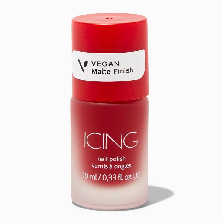 Vegan Matte Effect Nail Polish - Red,