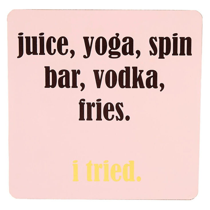 I Tried Word Block - Pink,
