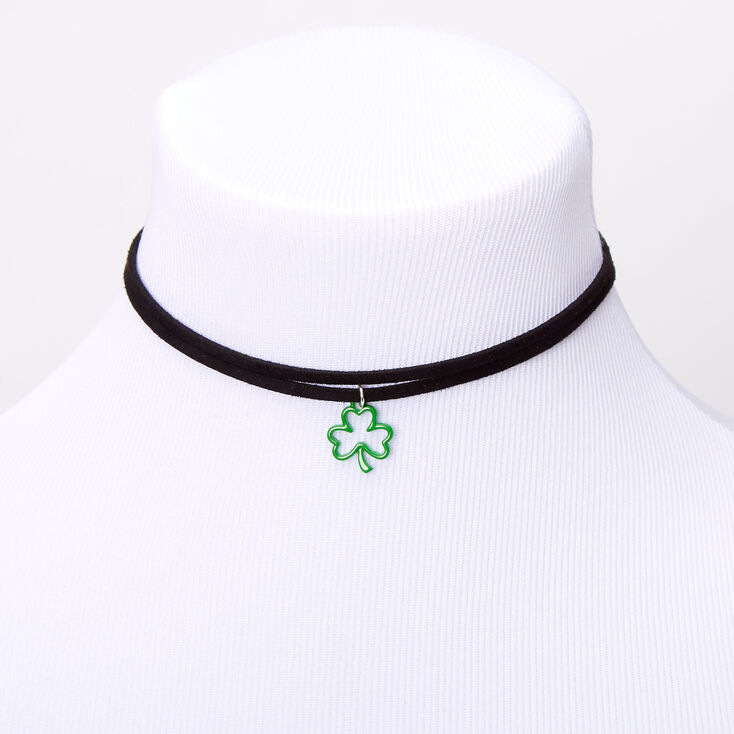 Shamrock Double Row Choker Necklace,