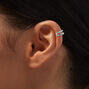 Silver Crystal Embellished Ear Cuffs - 3 Pack,