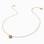 B&#39;Loved by Icing Gold Sterling Silver Cubic Zirconia Halo Pendant Necklace,