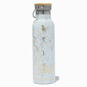 Butterflies &amp; Honeycomb Stainless Steel Water Bottle,
