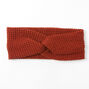 Sweater Knit Twisted Headwrap - Rust,