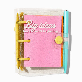 Big Ideas Have Small Beginnings Mini Glitter Journal,