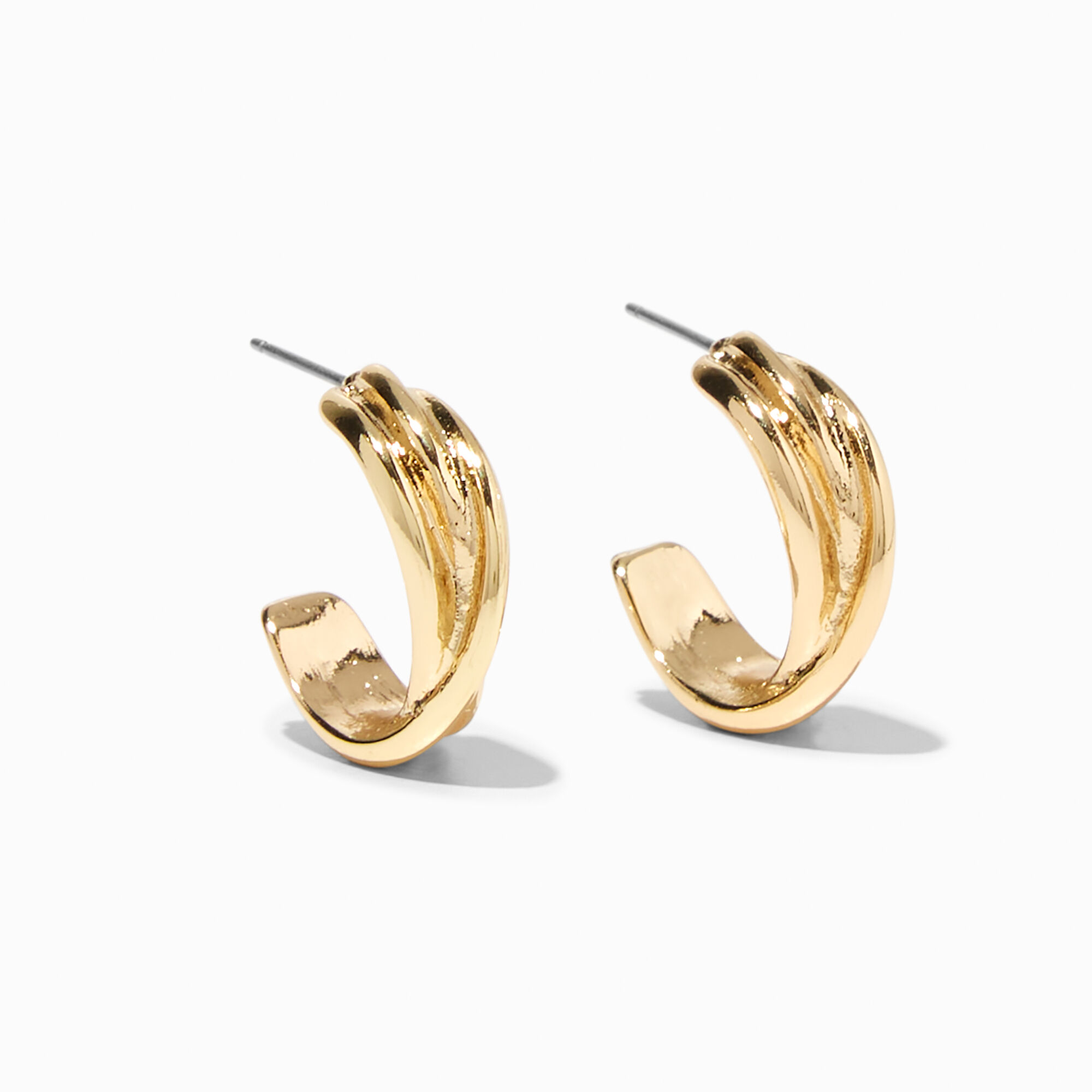 Criss cross on sale hoop earrings