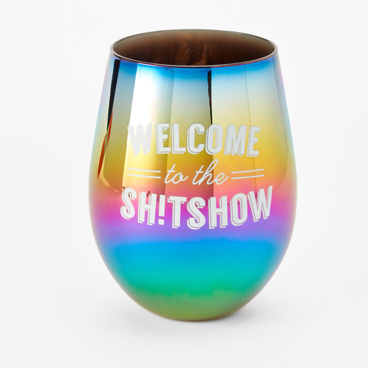 Welcome To The Shtshow Stemless Wine Glass,