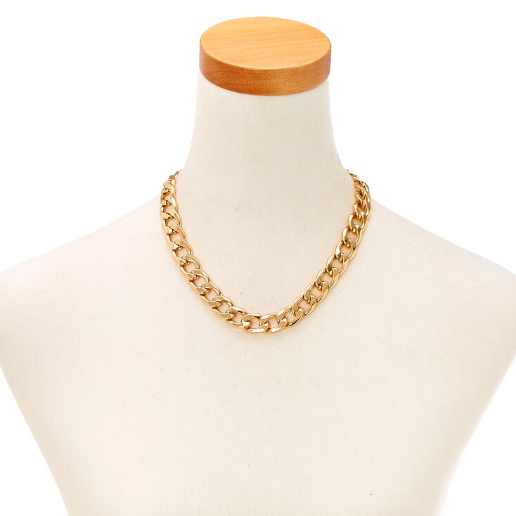 Thick Gold Chain Link Necklace | Icing US