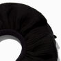 Black Ruffle Hair Scrunchie,