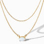 Icing Select 18k Gold Plated Opal Multi-Strand Necklace,