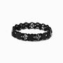 Black Filigree Heart Stretch Bracelet,