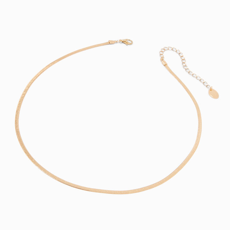 Gold Snake Chain Necklace,