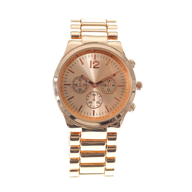 Rose Gold Boyfriend Watch,