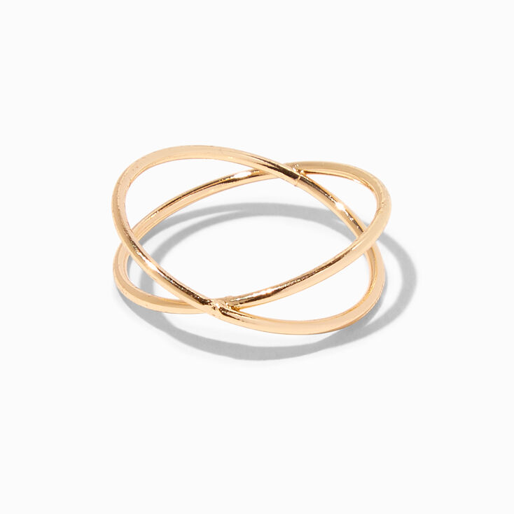 Gold Criss Cross Ring,