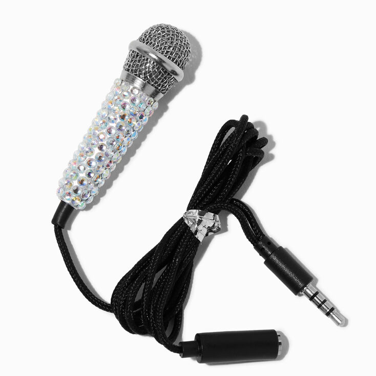 Mini Microphone - Iridescent Crystal