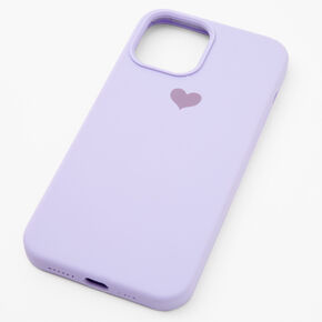 Lavender Heart Protective Phone Case - Fits iPhone 12 Pro Max,