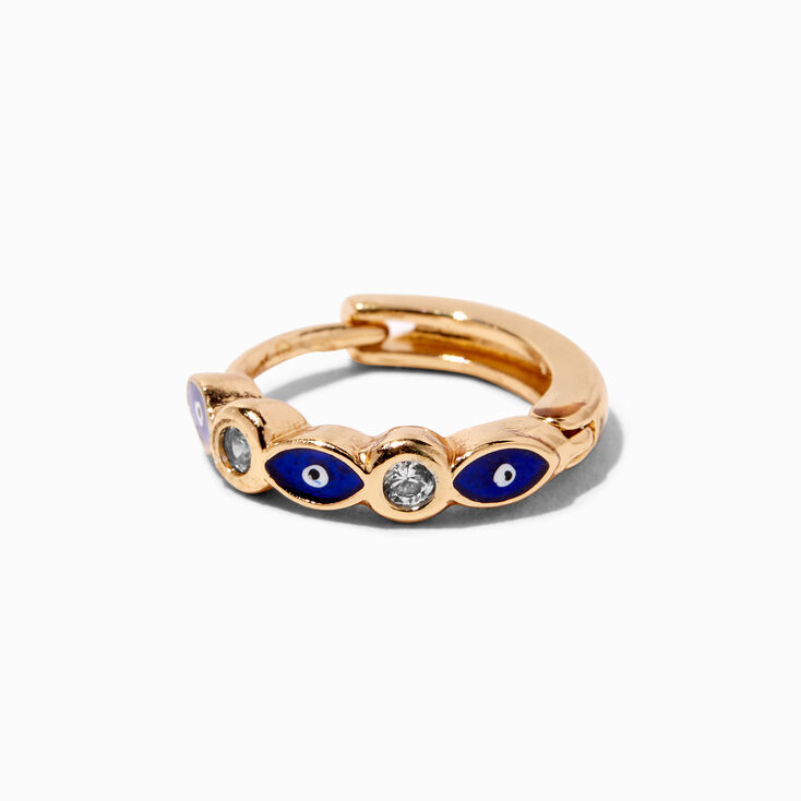 Gold 18G Evil Eye Cartilage Clicker Earring,