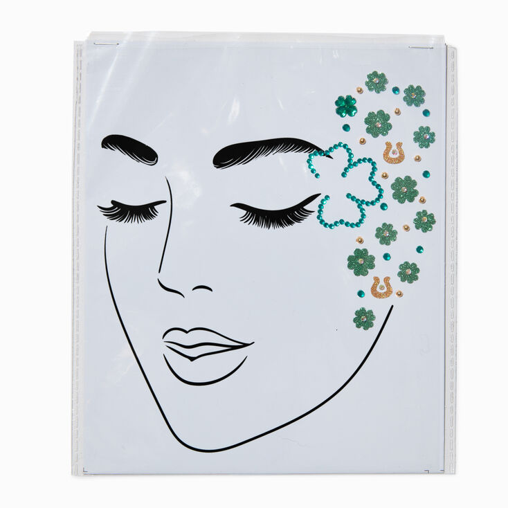 Shamrock Swirl Face Stickers,