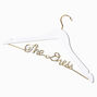 &quot;The Dress&quot; White &amp; Gold Wedding Dress Hanger,