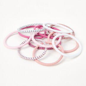 Pink Sport Luxe Hair Ties - 12 Pack,