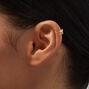 Mixed Metal Leaf Wire Ear Cuffs - 6 Pack,