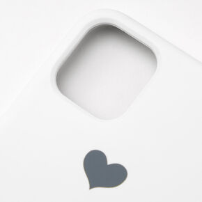 White Heart Phone Case - Fits iPhone 11 Pro Max,