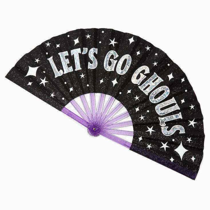 &quot;Let&#39;s Go Ghouls&quot; Folding Fan,