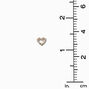 Gold Cubic Zirconia Heart &amp; Stud Earrings - 3 Pack,
