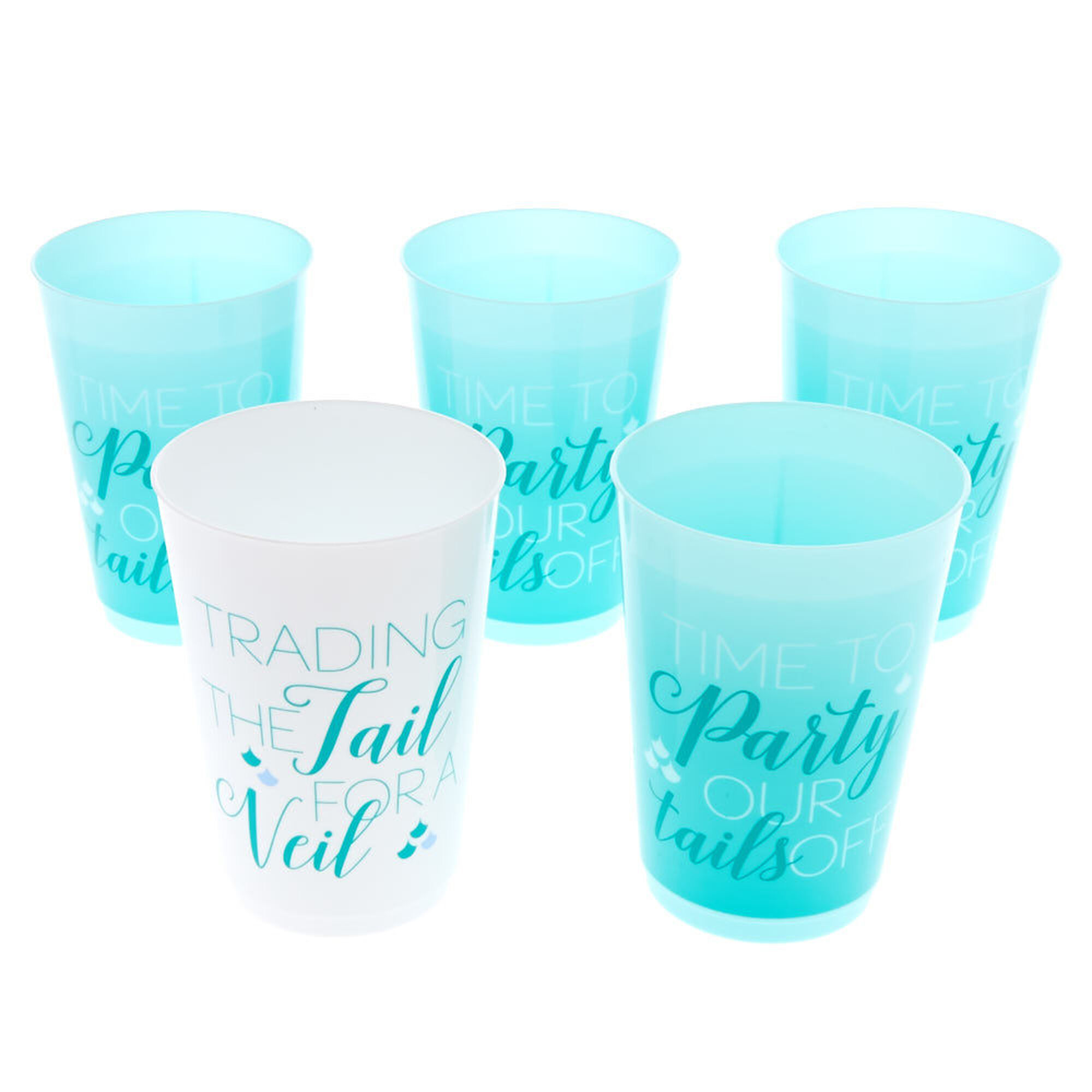 5 pack mermaid phrase drinking cups icing us