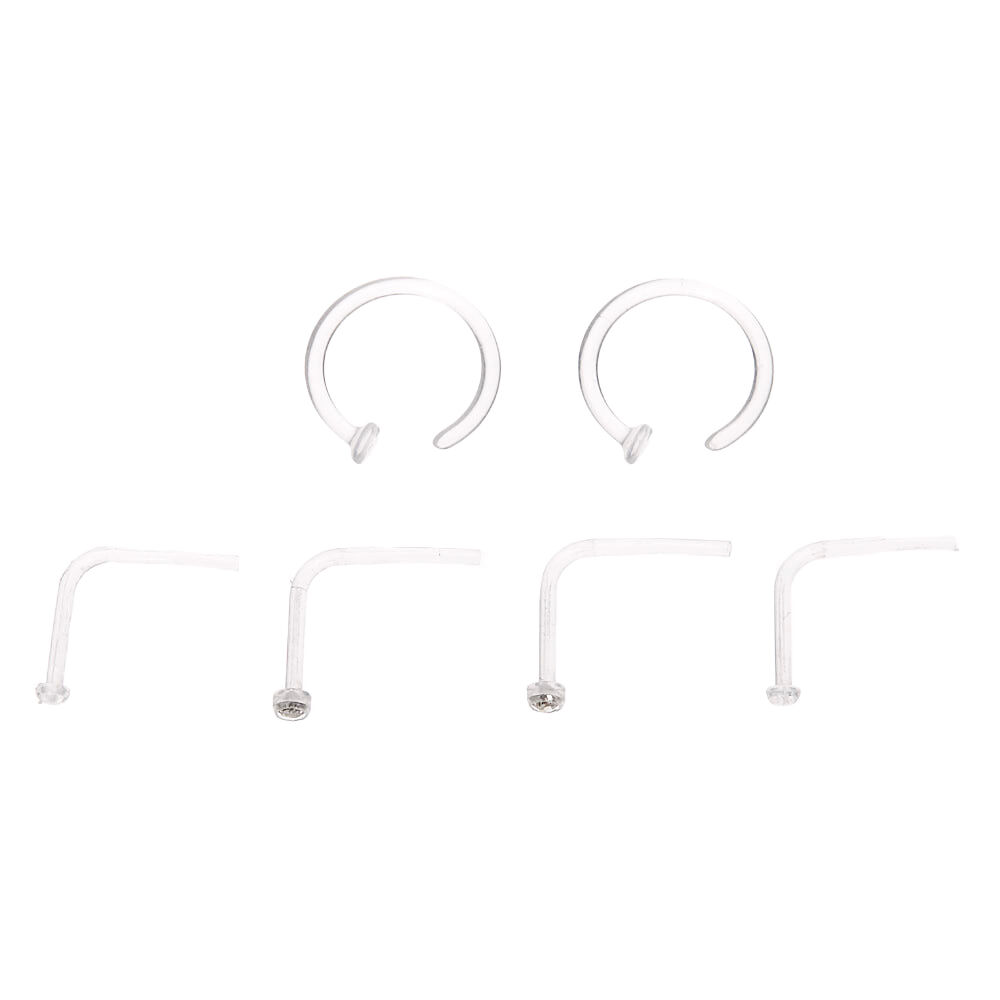 Plastic hoop online nose rings