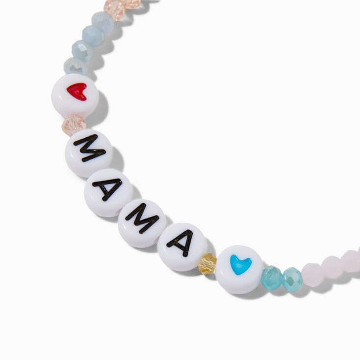 Mama Beaded Stretch Bracelet,