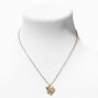Gold Zodiac Symbol Pendant Necklace - Taurus,