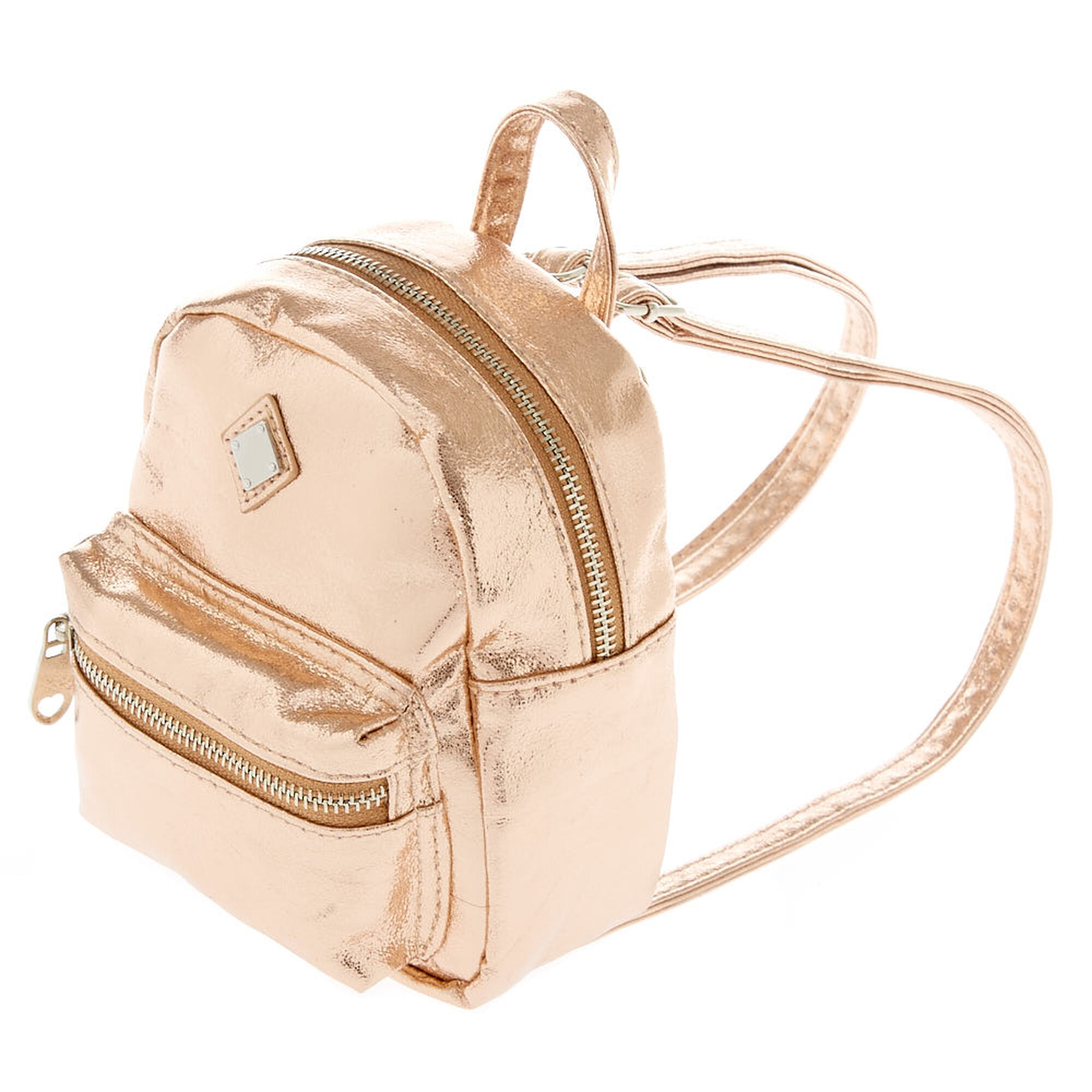 Metallic Rose Gold Mini Backpack | Icing US