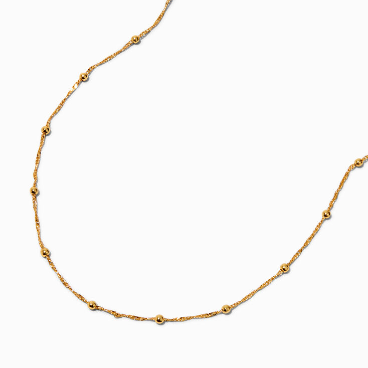 Icing Select 18k Yellow Gold Plated Station Twisted Chain Necklace,